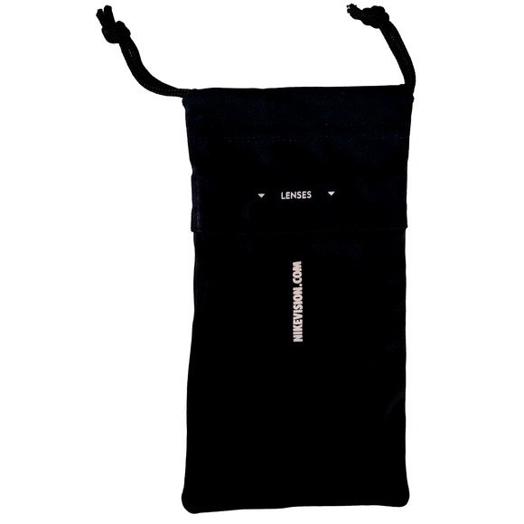 NIKE Microfiber Drawstring Pouch Softcase For Sunglasses Glasses Black White New - Picture 3 of 4